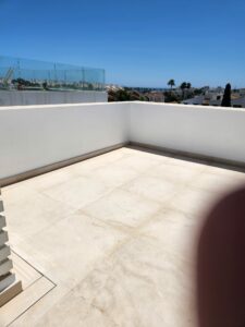 Clean terrace in marbella